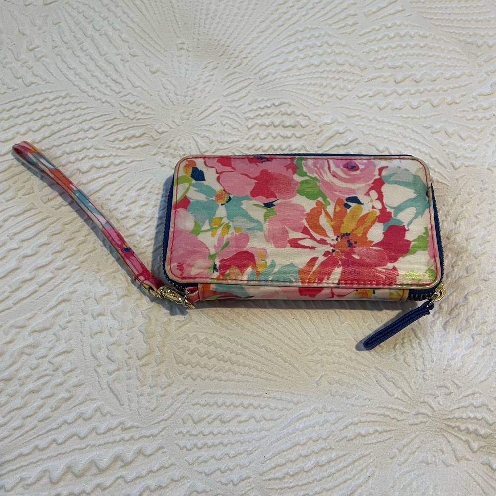 Punctuate Floral Wristlet Wallet